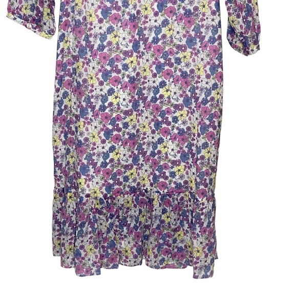 ModCloth Ditzy Floral Print “Ruffling For Flowers” MIDI Dress Cottagecore Sz 14 - Picture 9 of 16